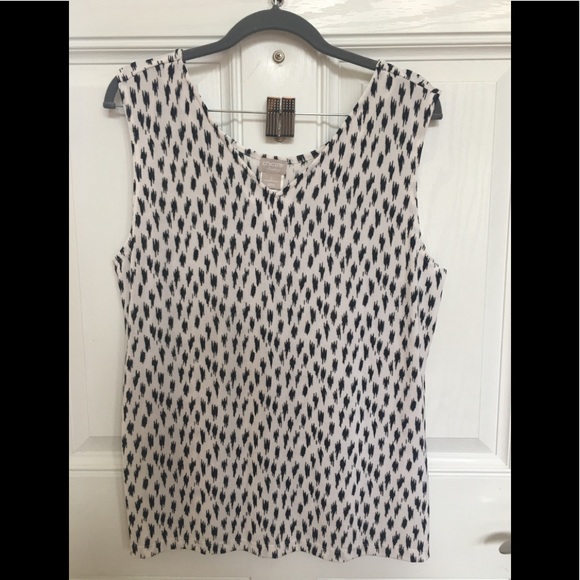 Chico’s Travelers Printed Tank - Picture 1 of 4